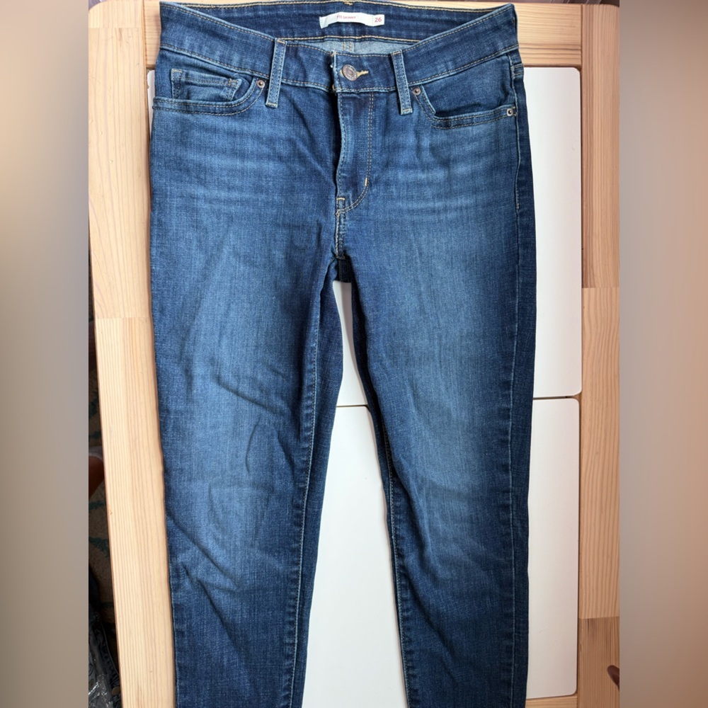 Levi’s 711 skinny women’s jeans dark wash - Picture 5 of 9